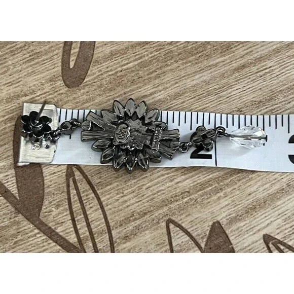 Vtg Joan Rivers Classics Collection Rhinestone Dangle Drop Pierced Earrings - Picture 9 of 9